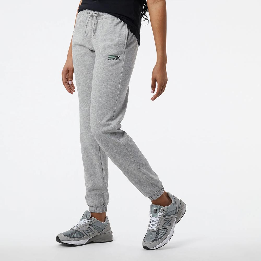 Kalhoty New Balance WP23811AG – šedé