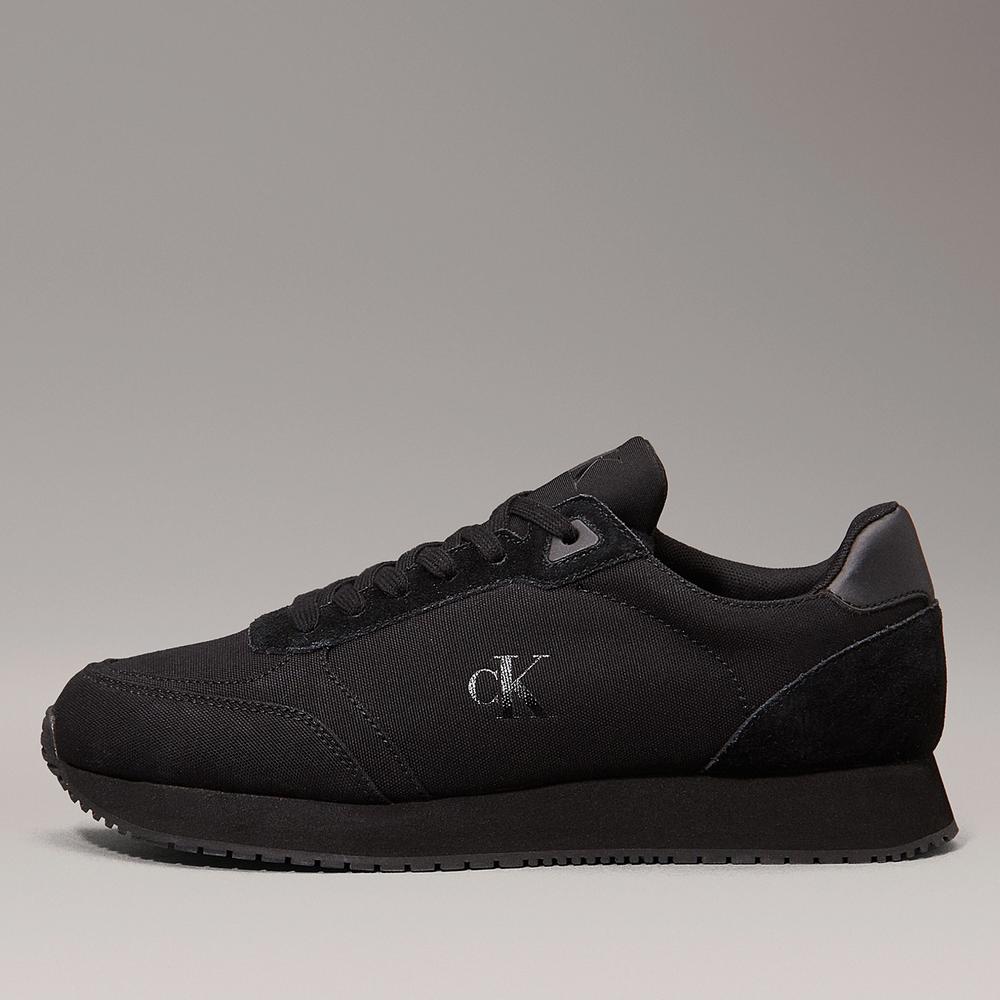 Boty Calvin Klein Jeans Runners Sock Laceup MG Canvas YM0YM01217-0GJ - černé