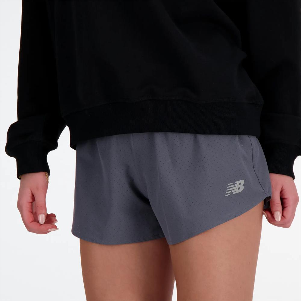 Dámské šortky New Balance WS41286GT - šedivé