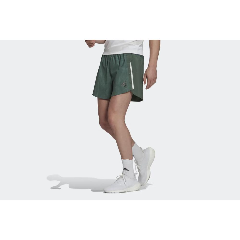 Krátké kalhoty adidas Designed For Running For The Oceans Shorts HF8753 - zelené