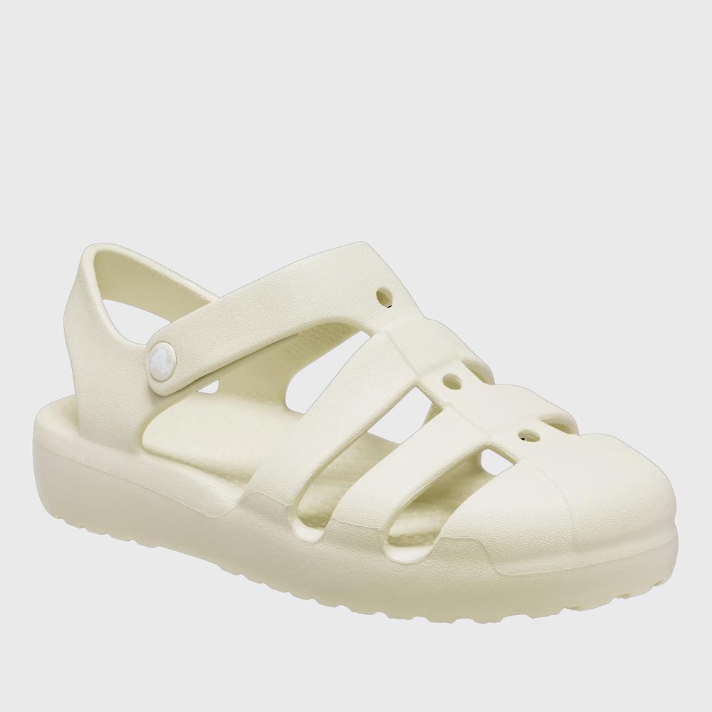 Dětské sandále Crocs Classic Fisherman Sandal 210626-0LH - béžové