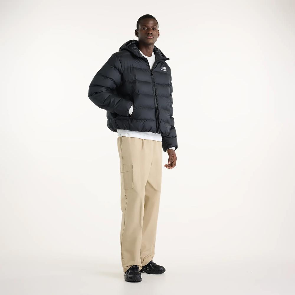 Pánská bunda New Balance Boston Puffer MJ62G17OBK - černé