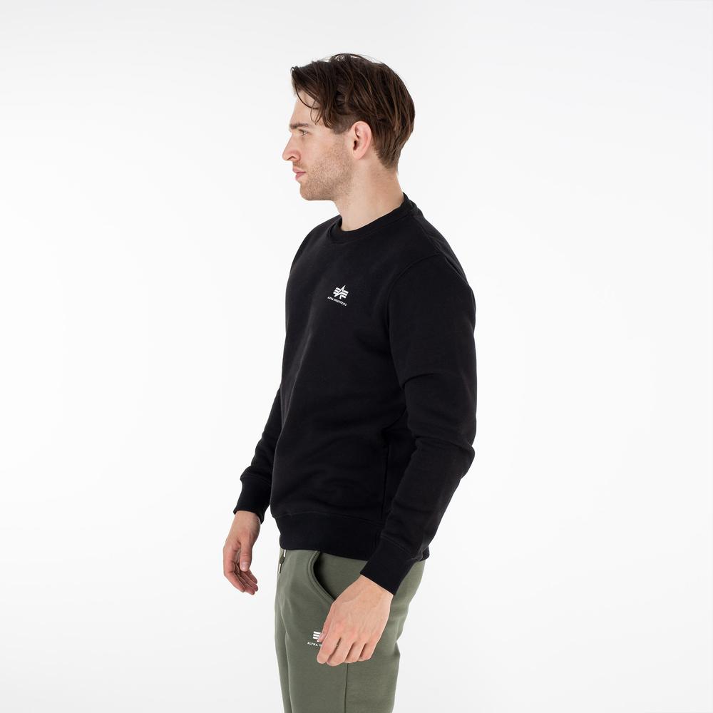 Mikina Alpha Industries Basic Sweater Small Logo 18830703 - černé