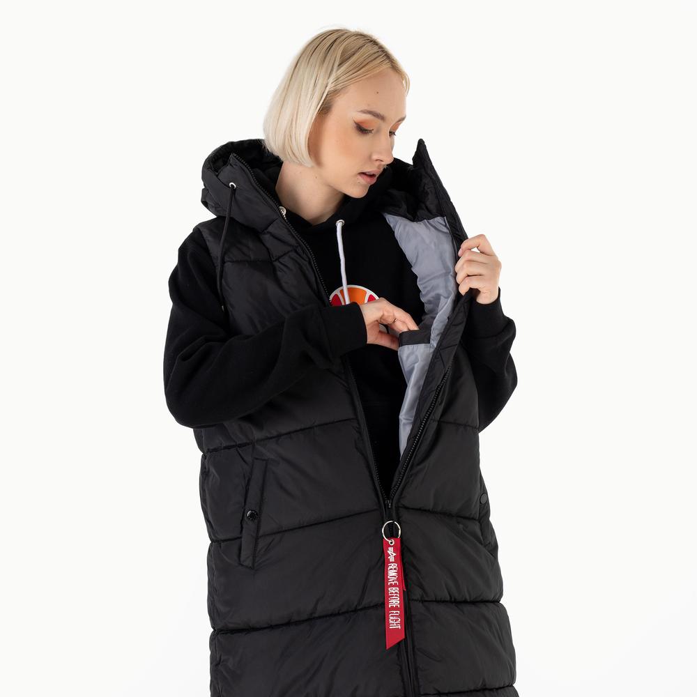 Vesta Alpha Industries Long Puffer Vest WMN 10800203 - černé