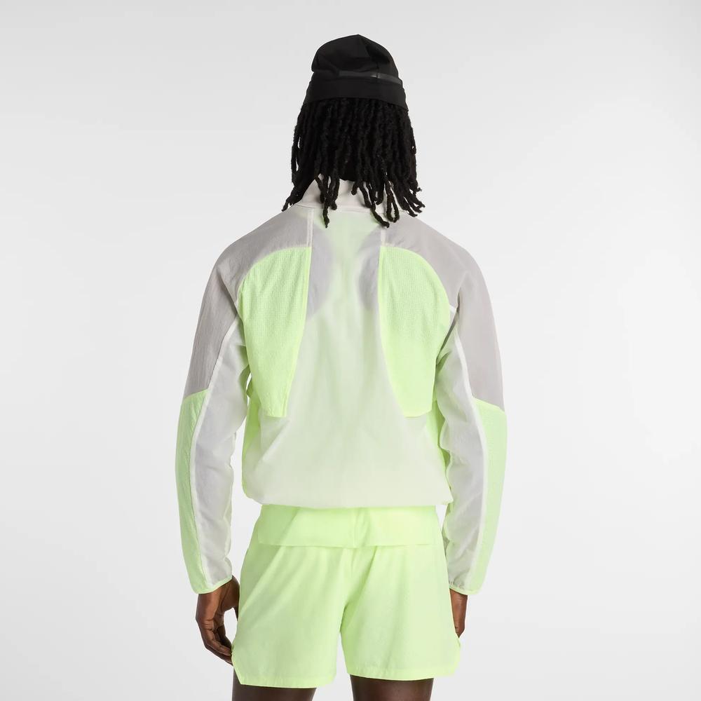 Pánská bunda New Balance MJ61U1I9AFG - bílé