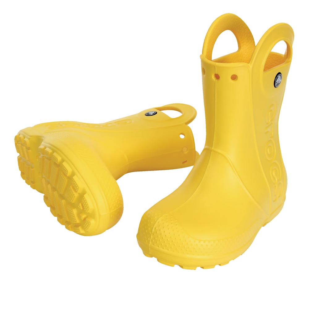 Kalosze Crocs Handle It Rain Boot Kids 12803-730 - žluté