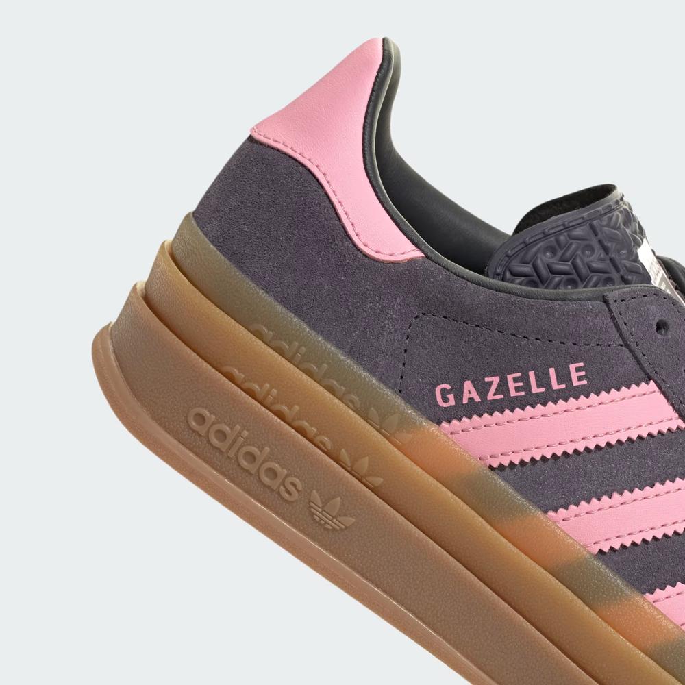 Dětské boty adidas Originals Gazelle Bold J IH6459 - šedivé