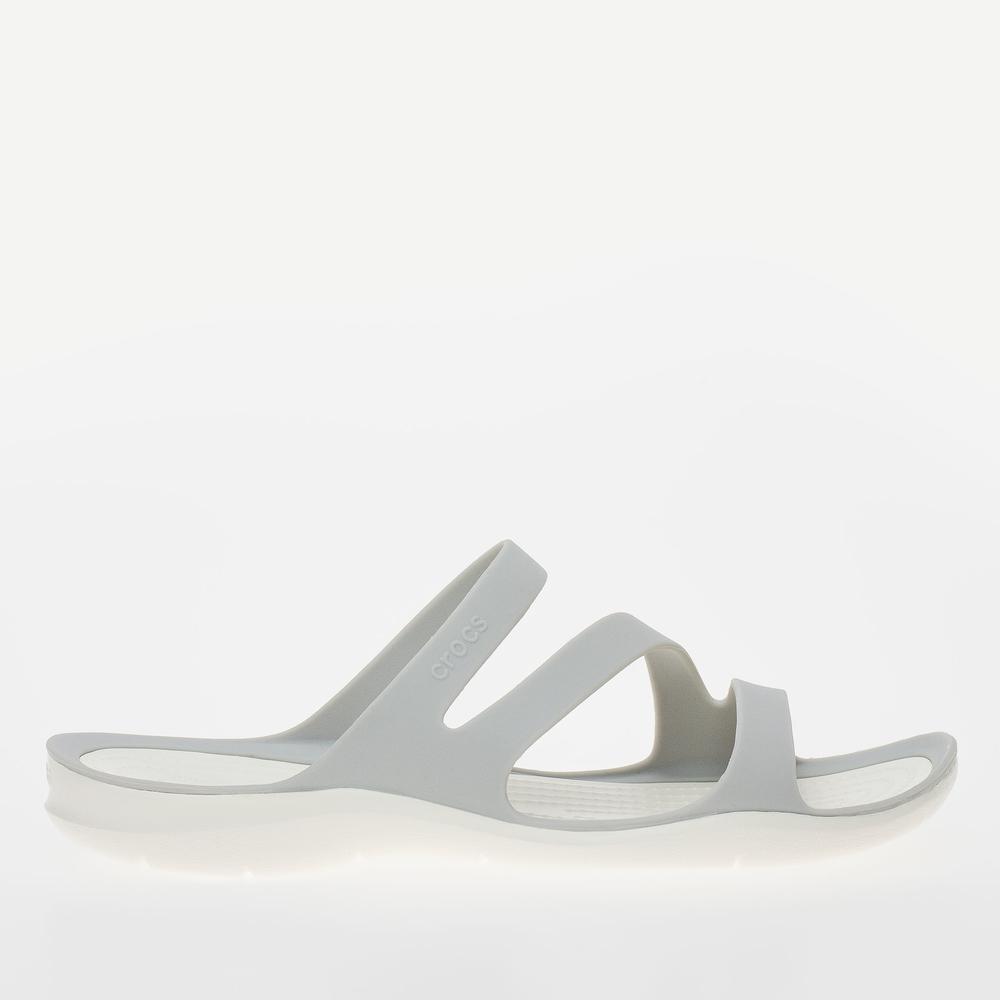 Žabky Crocs Swiftwater Sandal 203998-1FT - šedivé