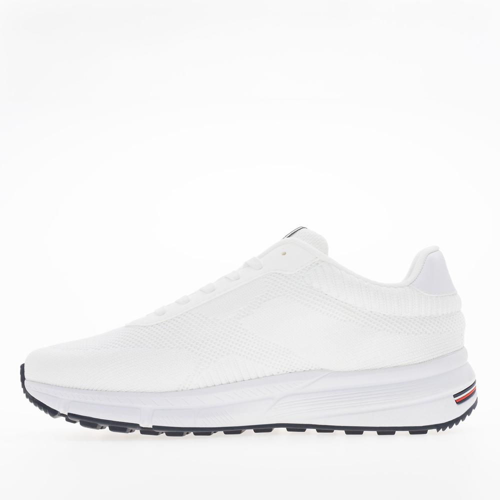 Boty Tommy Hilfiger Lightweight RWB Knit FM0FM05423-YBS - bílé