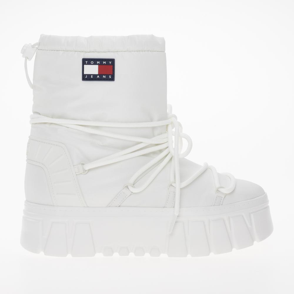 Boty Tommy Jeans Hybrid Boot EN0EN02601-YBL - bílé