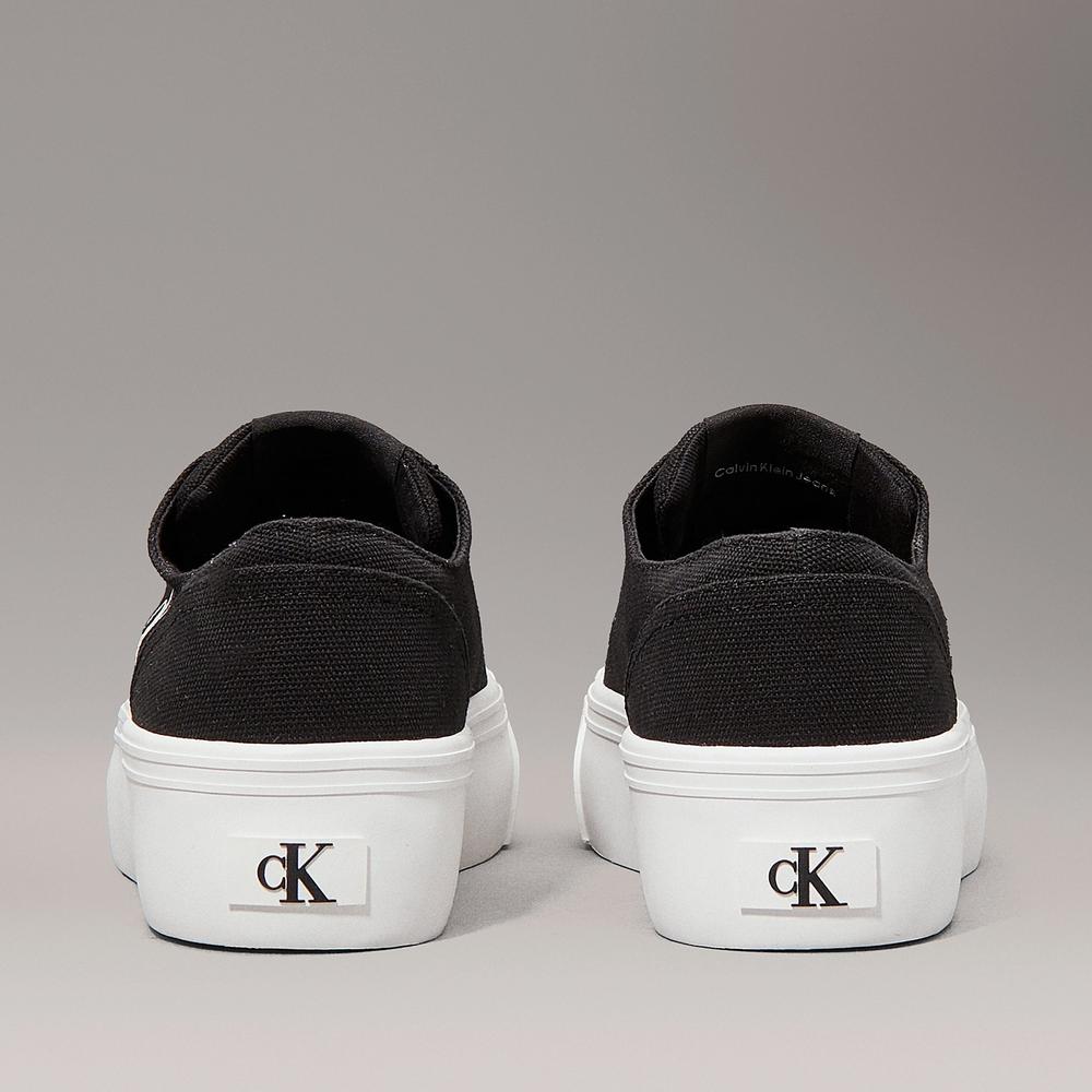 Boty Calvin Klein Vulc Flatform Low CV MG YW0YW01763-0GM - černé