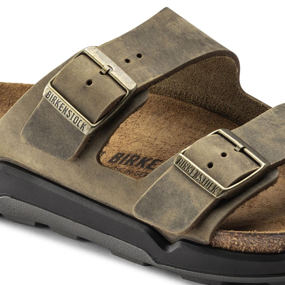 Žabky pánské Birkenstock Arizona Crosstown 1018463 - hnědé