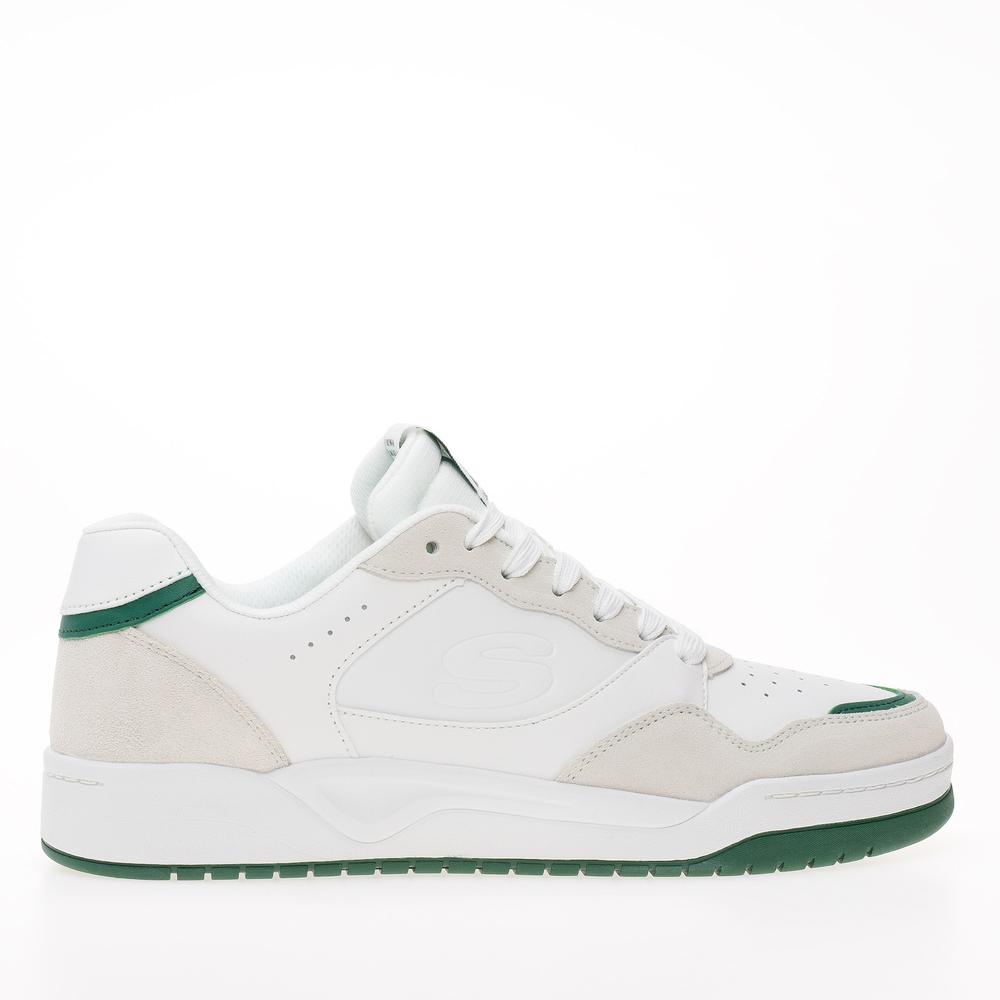 Boty Skechers Koopa Valley Low 183241WGRN - bílé