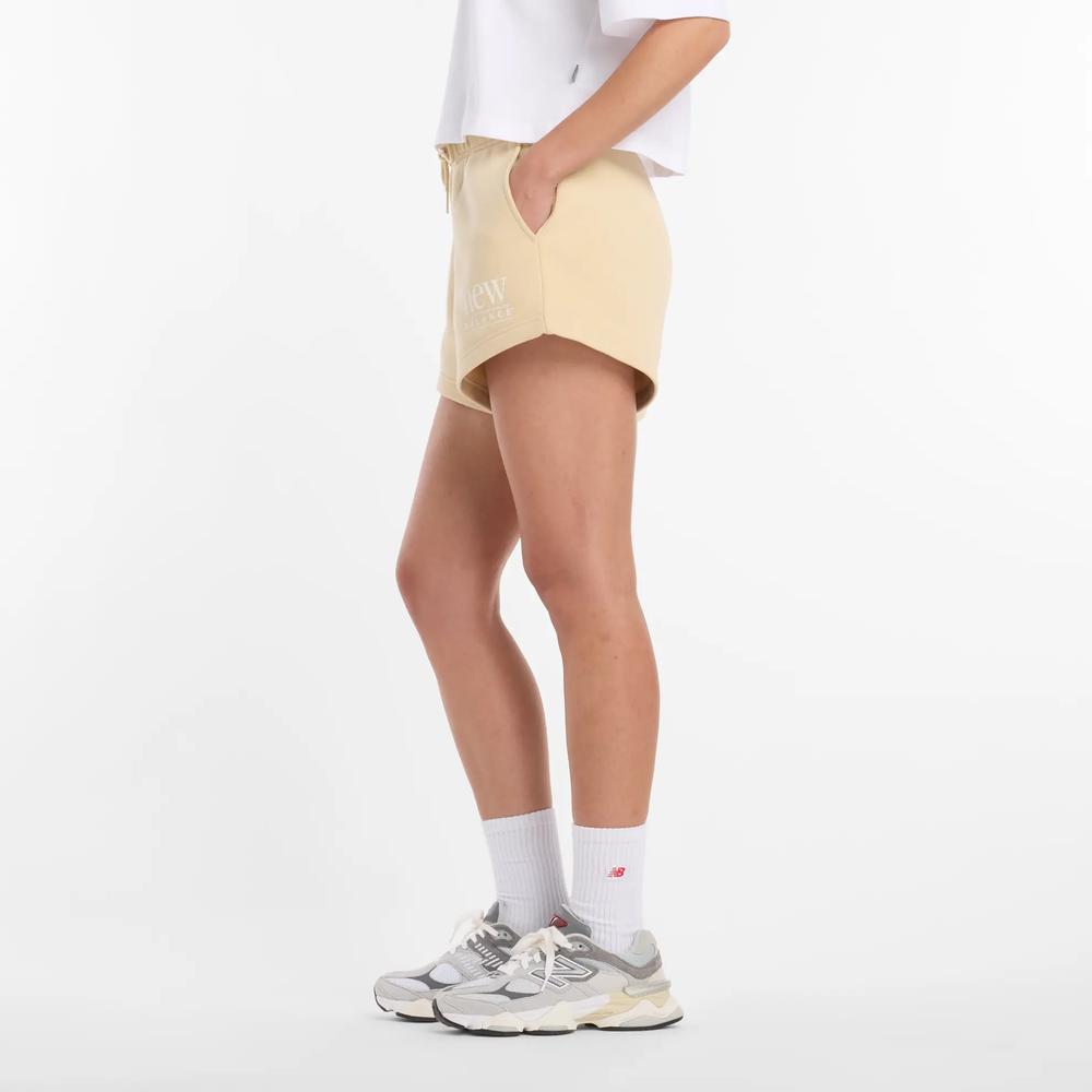 Dámské šortky New Balance WB61Y80AABC - béžové
