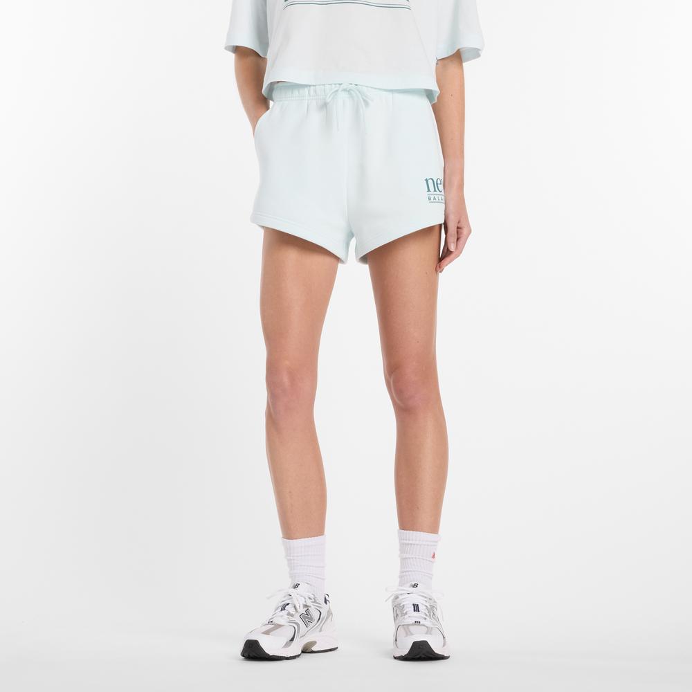 Dámské šortky New Balance WB61Y80AAAW - modré