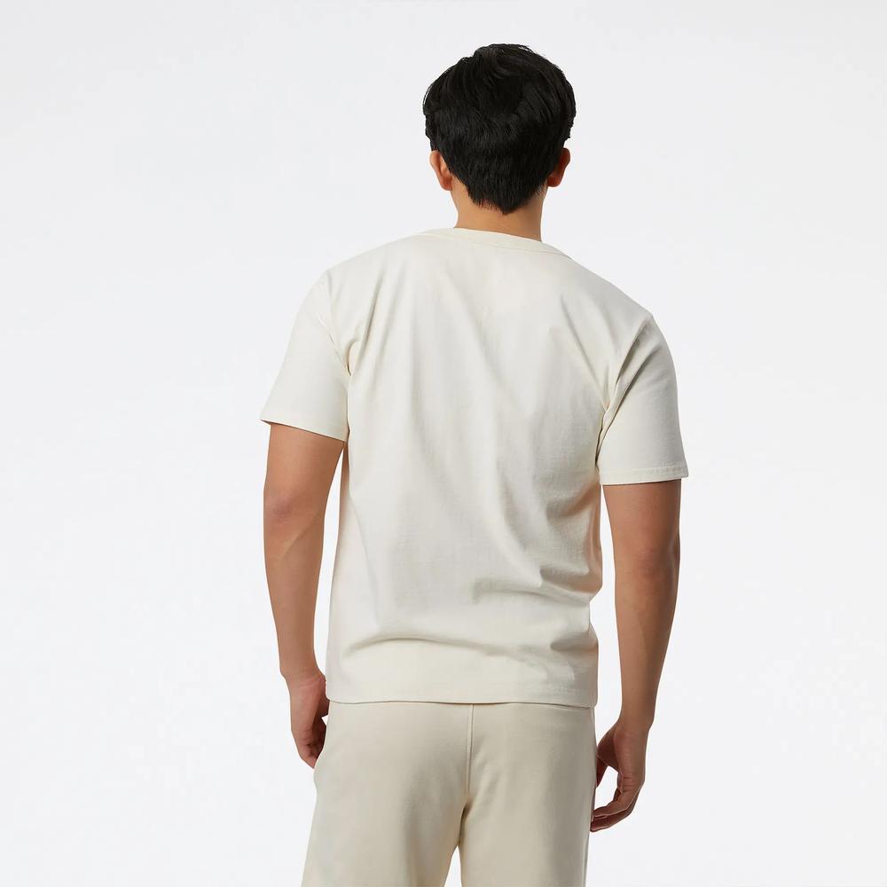 Pánské tričko New Balance MT23567GIE – béžové