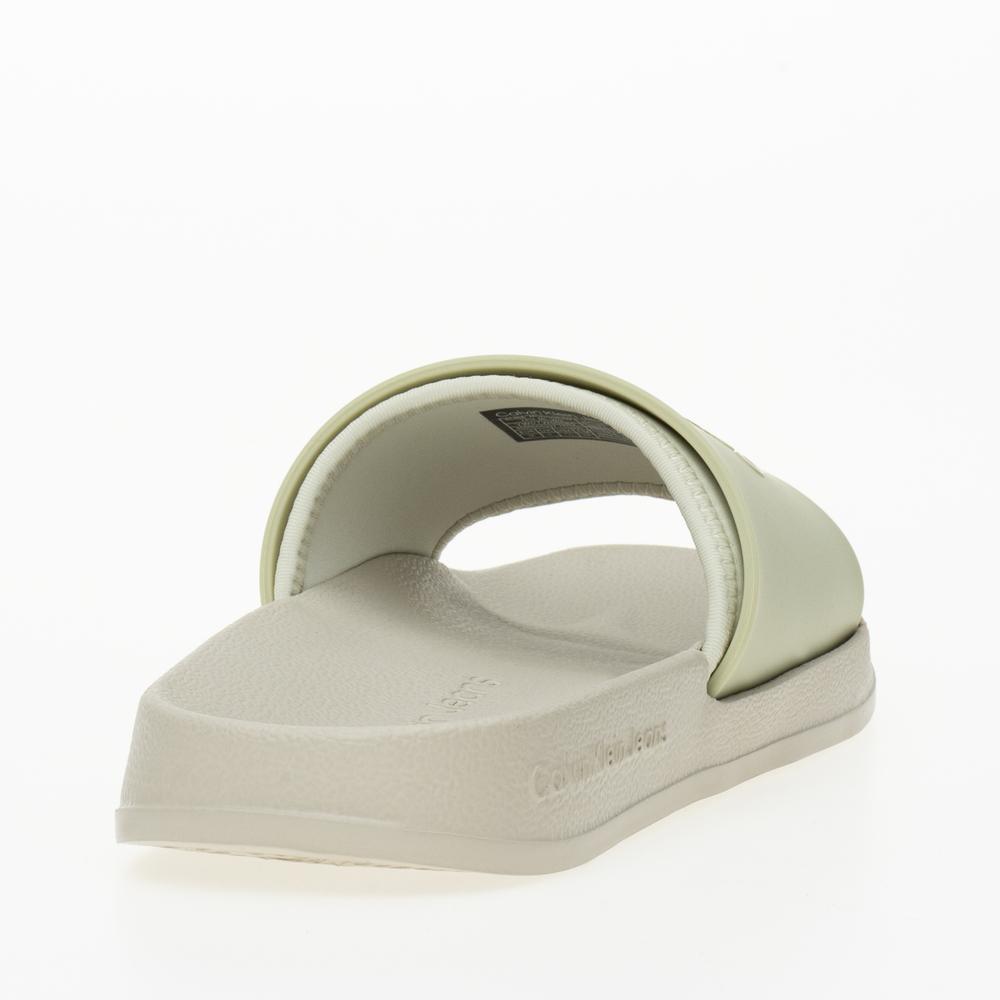 Žabky Calvin Klein Slide Monogram TPU YW0YW00585-0F4 - zelené