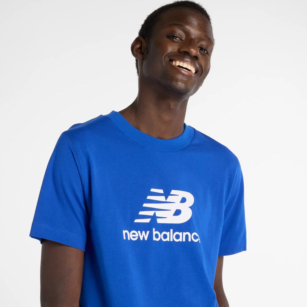 Pánské tričko New Balance MT41502BUM - modré