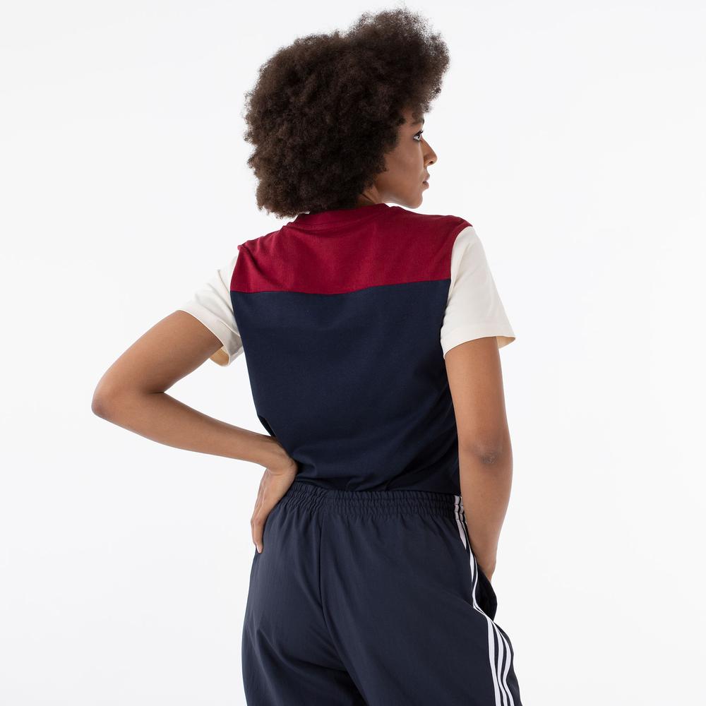 Tričko adidas Essentials Colorblock Logo HJ9463 - různobarevné