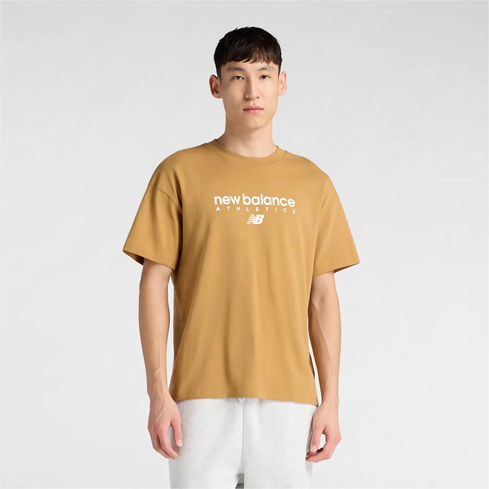 Pánské tričko New Balance MT61D0U5ABG - oranžové