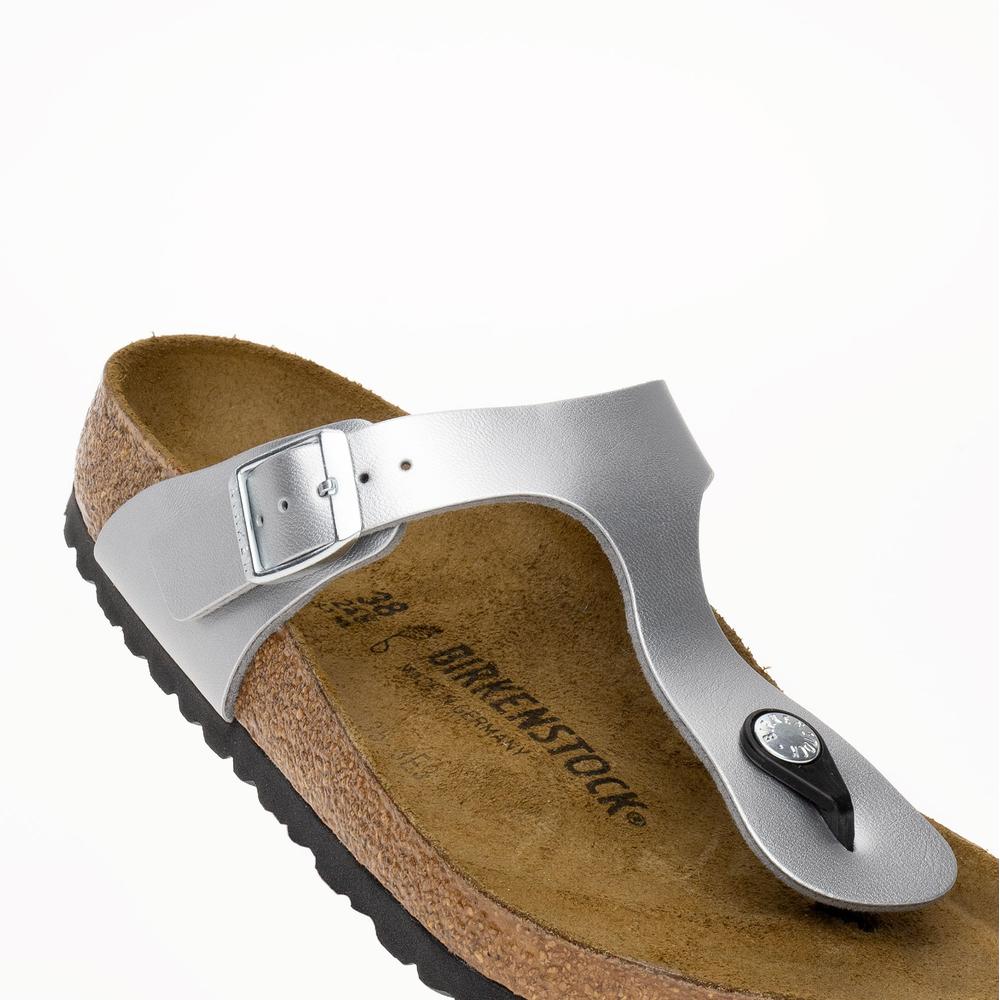 Žabky Birkenstock Gizeh 43851 - stříbně