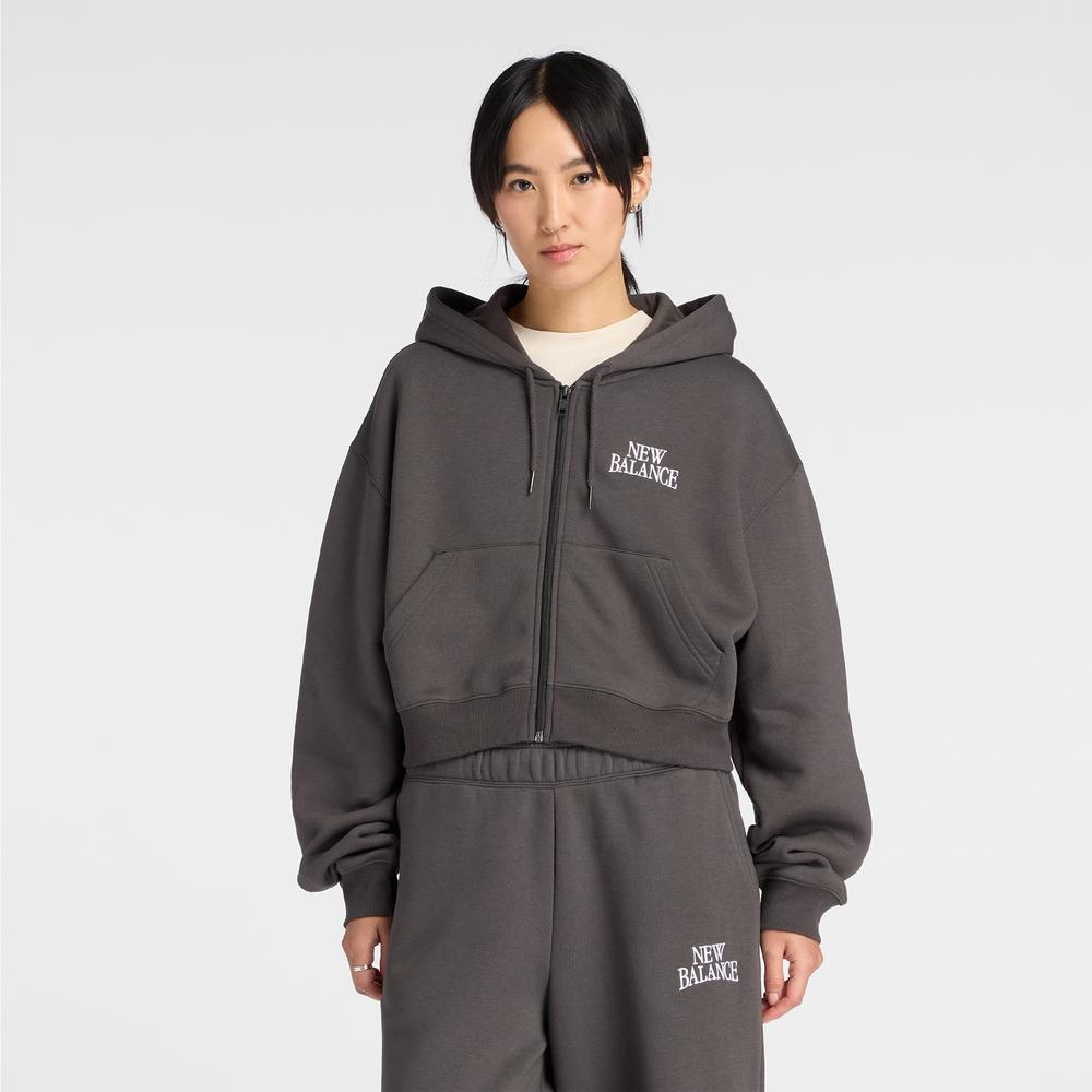 Dámská mikina New Balance WJ61W2EEABR - šedivé