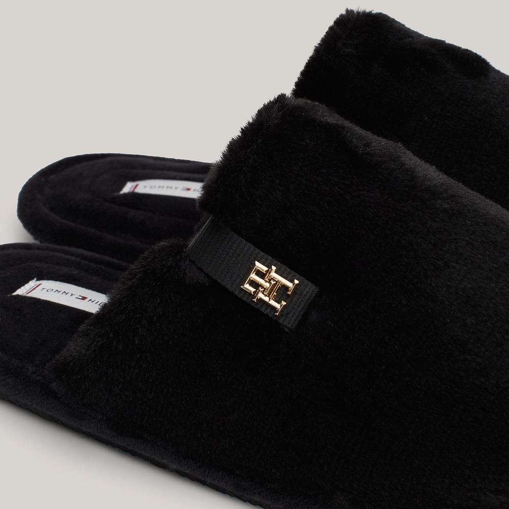 Žabky Tommy Hilfiger Comfort Home Slipper FW0FW08138-BDS - černé