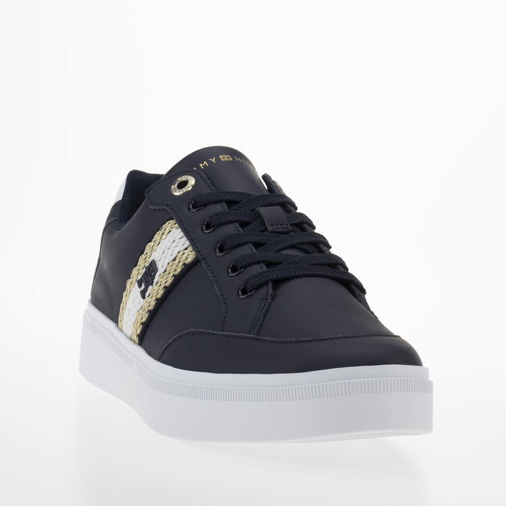 Boty Tommy Hilfiger Court Sneaker With Webbing FW0FW07106-DW6 - tmavě modrě