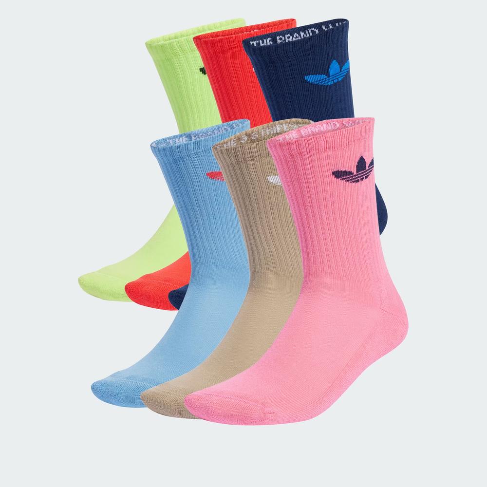 Ponožky adidas Originals Trefoil Cushion Crew Socks 6 Pairs JY2679 - různobarevné