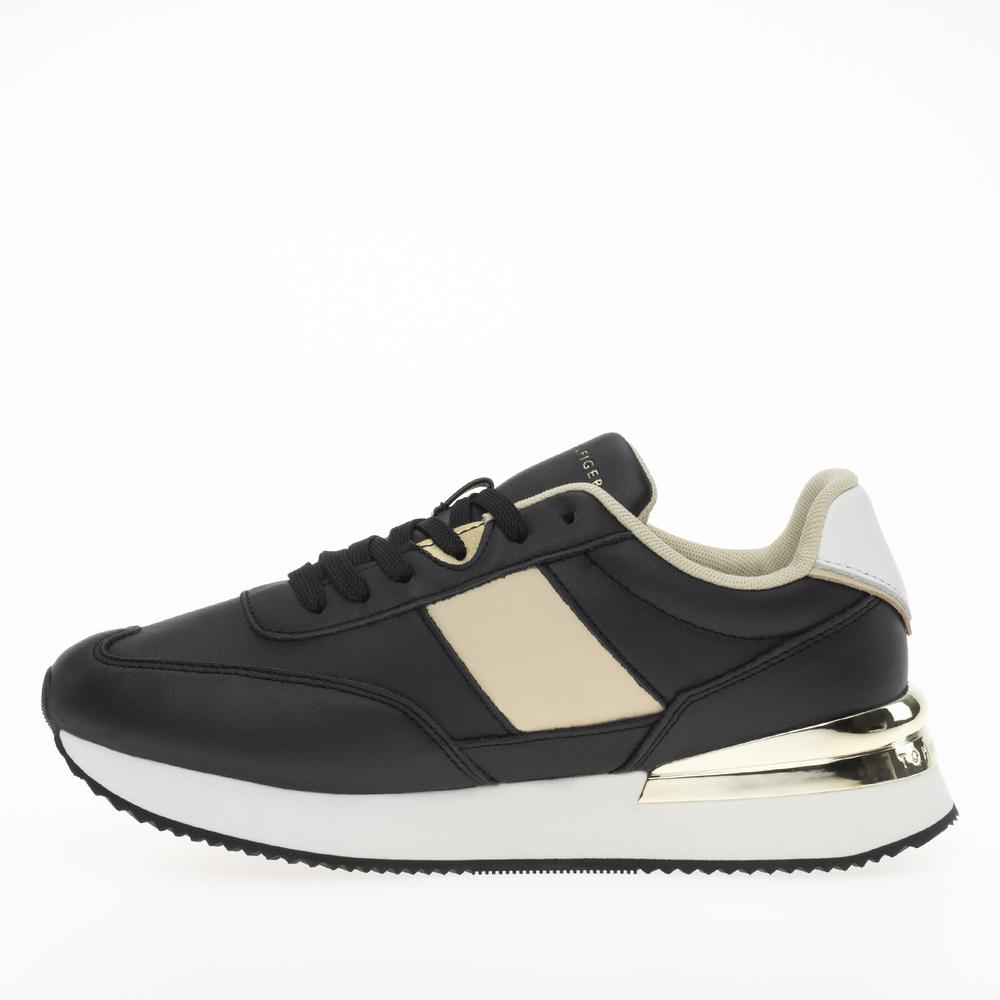 Boty Tommy Hilfiger Elevated Feminine Runner Hw FW0FW07830-YBL - černé