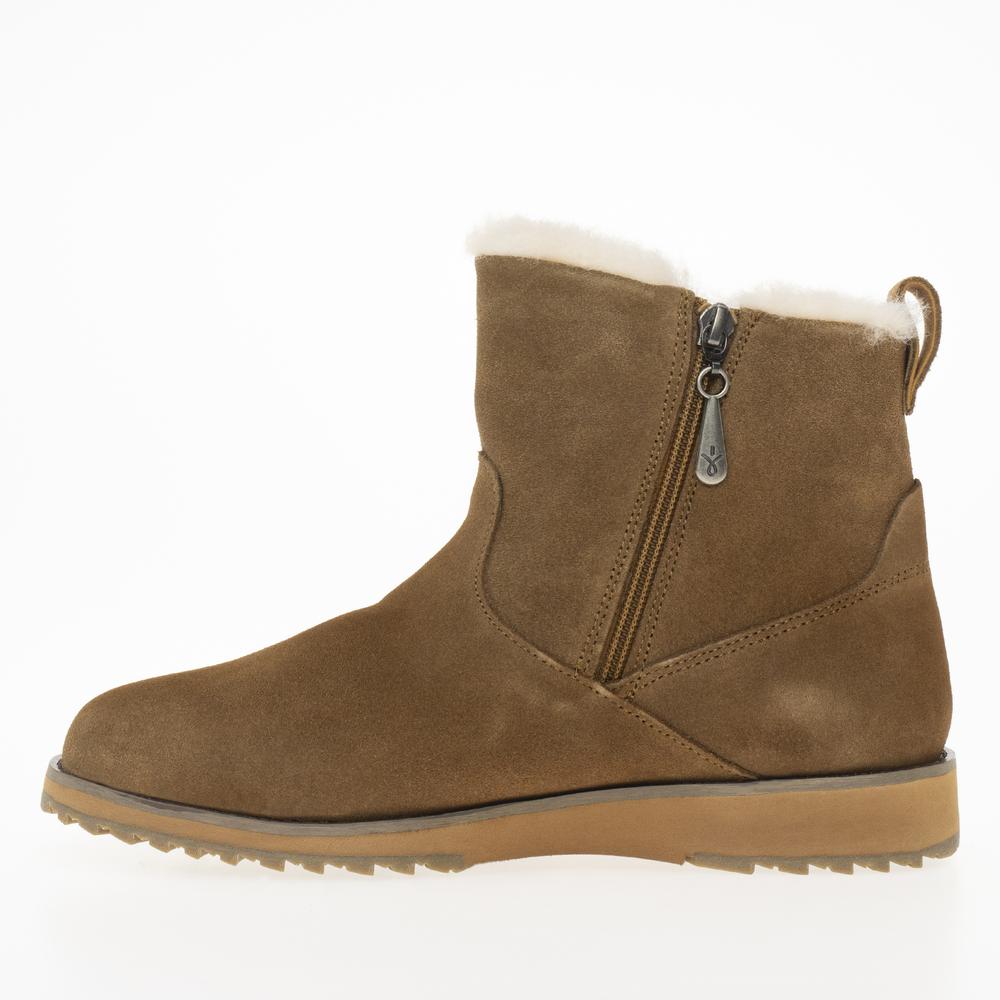 Boty Emu Australia Beach Mini 2.0 Deluxe Wool Boot W13012CHES - hnědé