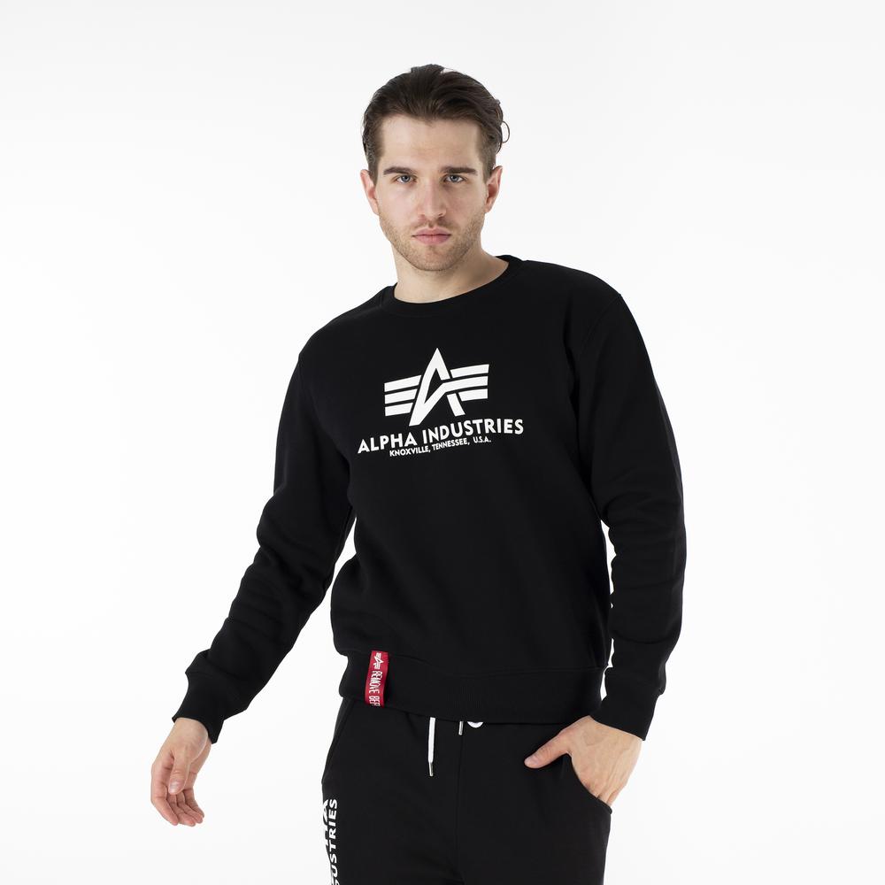 Mikina Alpha Industries Basic Sweater 17830203 - černé