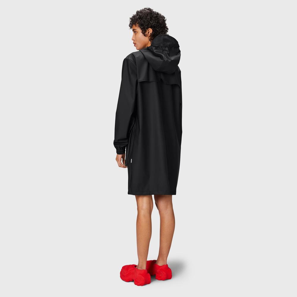 Bunda Rains Cargo Long Jacket 19850-01 - černé