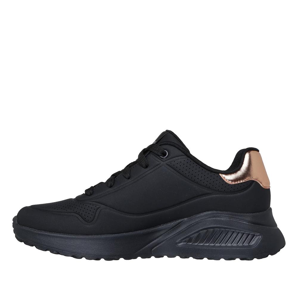 Boty dámské Skechers Uno Lite Shimmer Along 177291BBK - černé