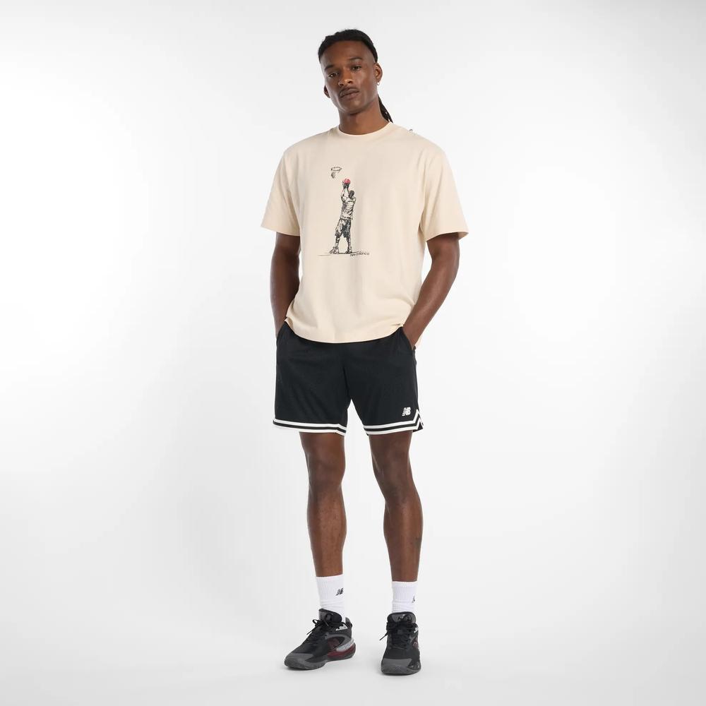 Pánské tričko New Balance MT53611BIS - béžové