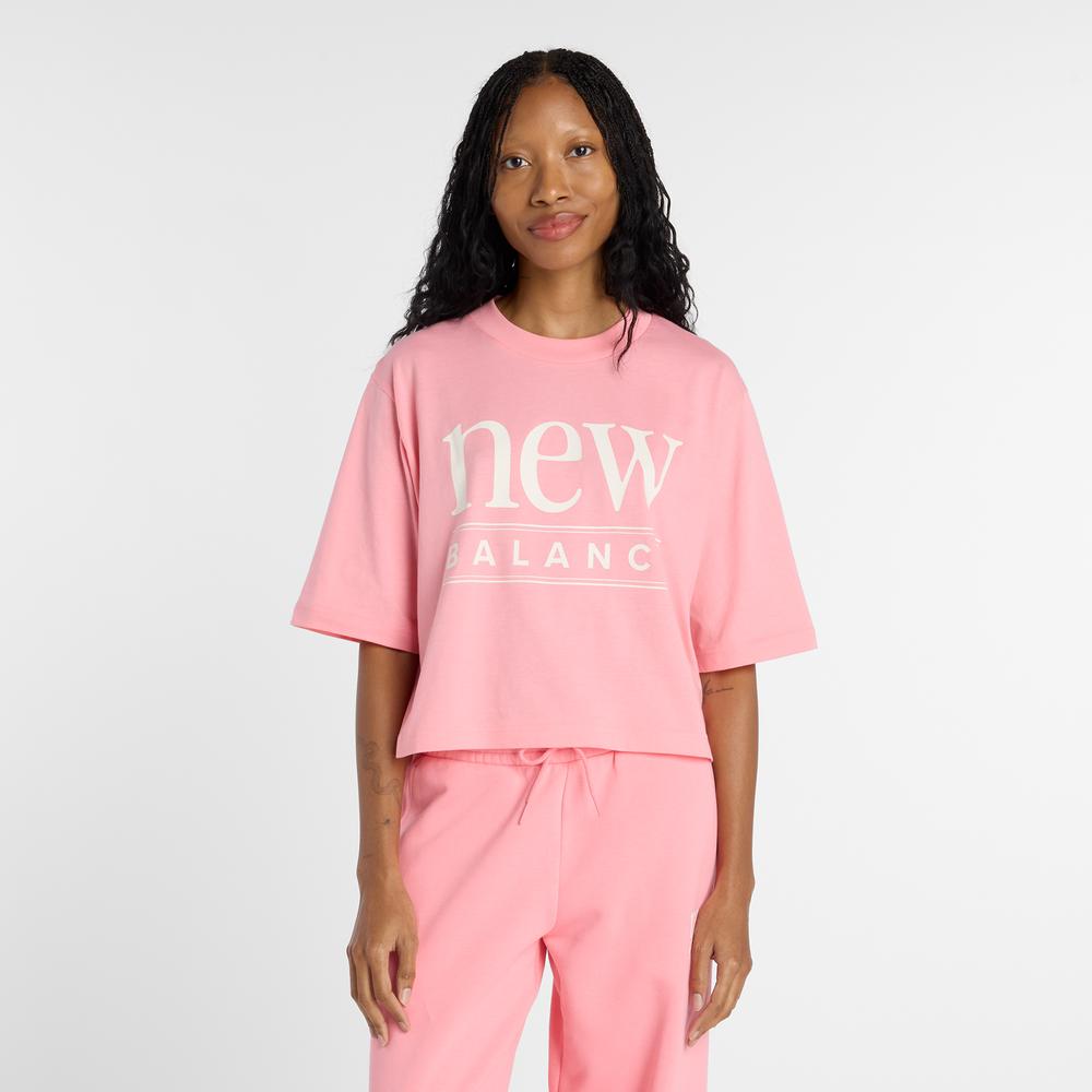 Dámské tričko New Balance WT61V5OPAA6 - růžové