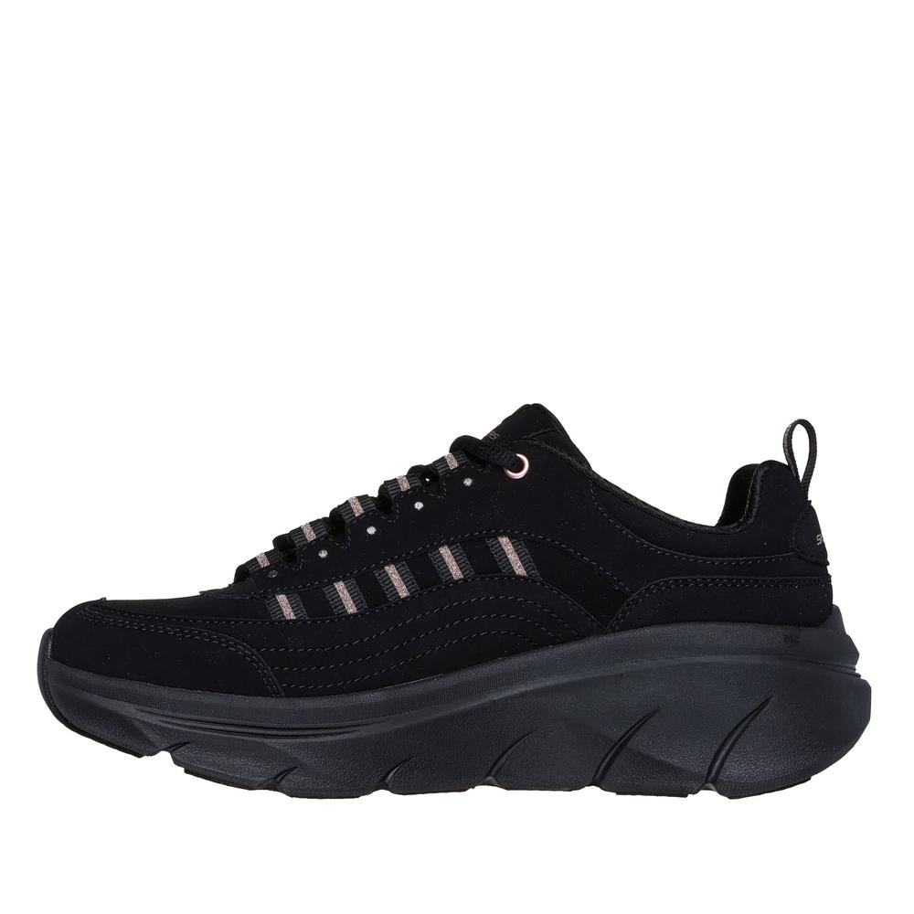 Dámské boty Skechers Relaxed Fit D'Lux Walker 2.0 Golden Step 150106BKRG - černé