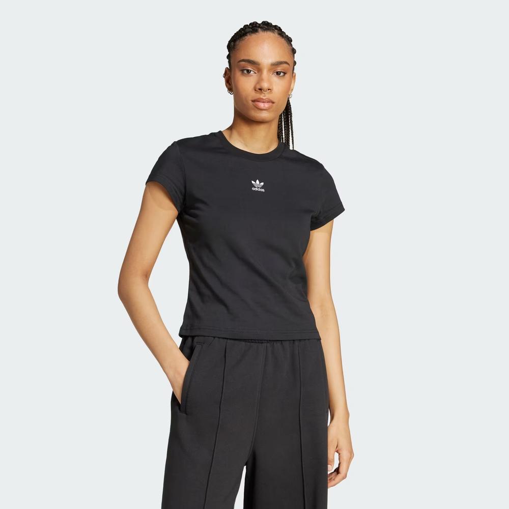 Tričko adidas Essentials Slim IW5707 - černé