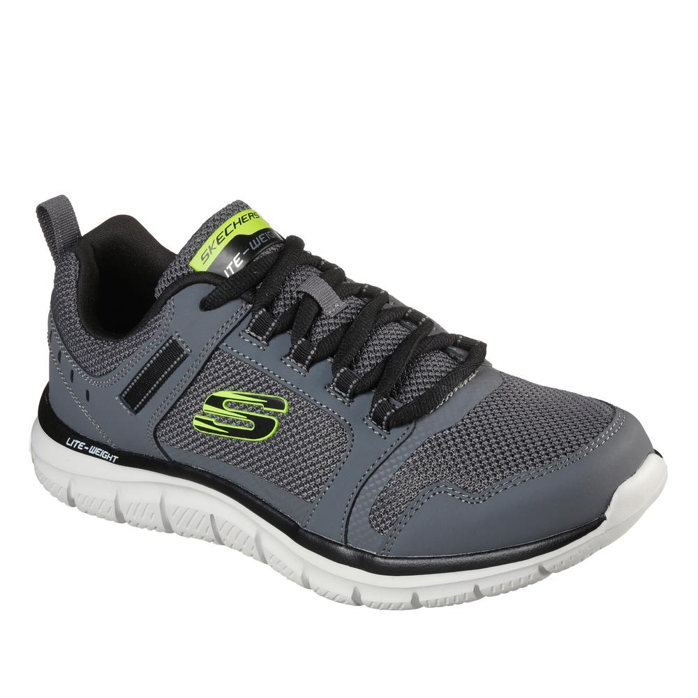 Unisex boty Skechers Track Knockhill 232001CCBK - šedivé