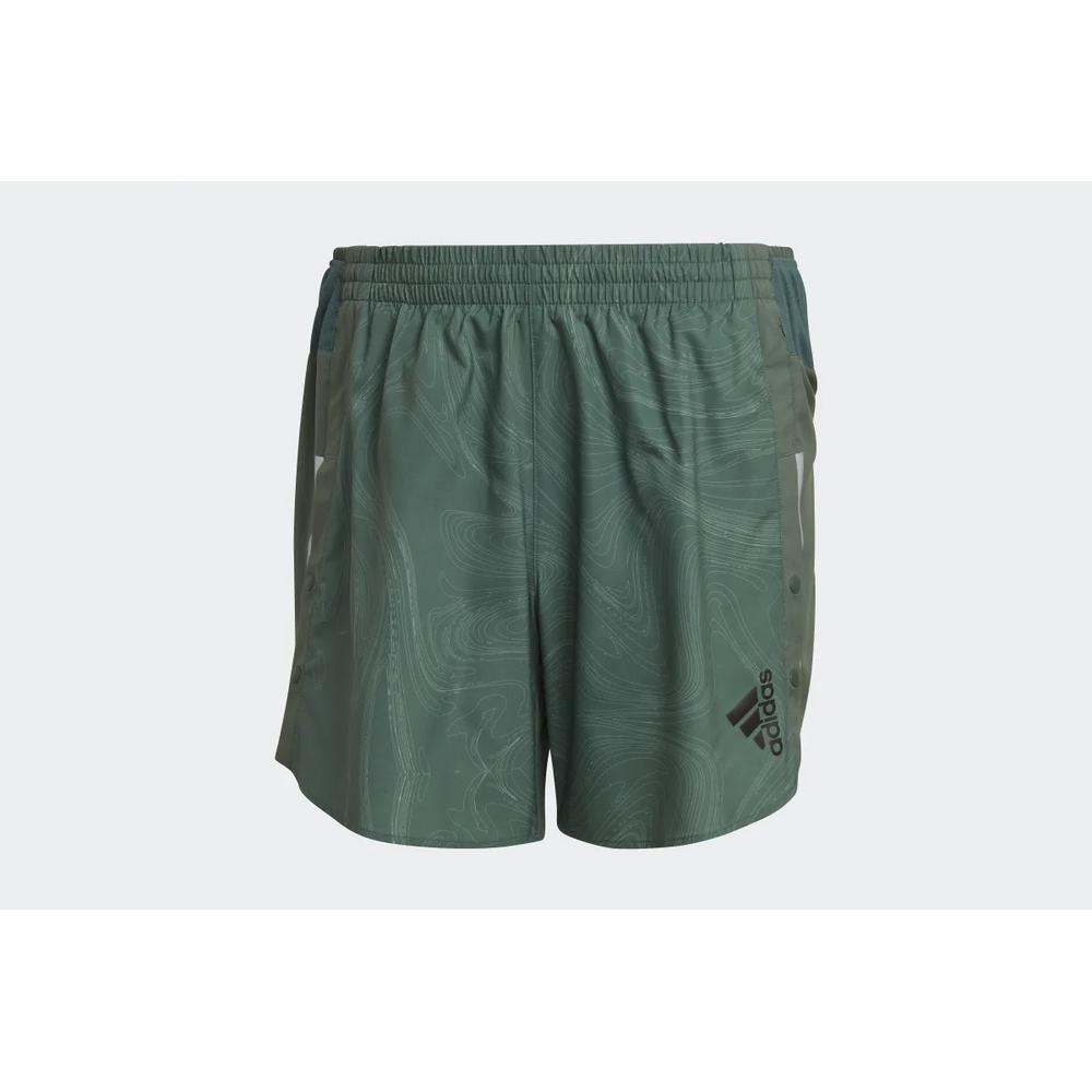 Krátké kalhoty adidas Designed For Running For The Oceans Shorts HF8753 - zelené
