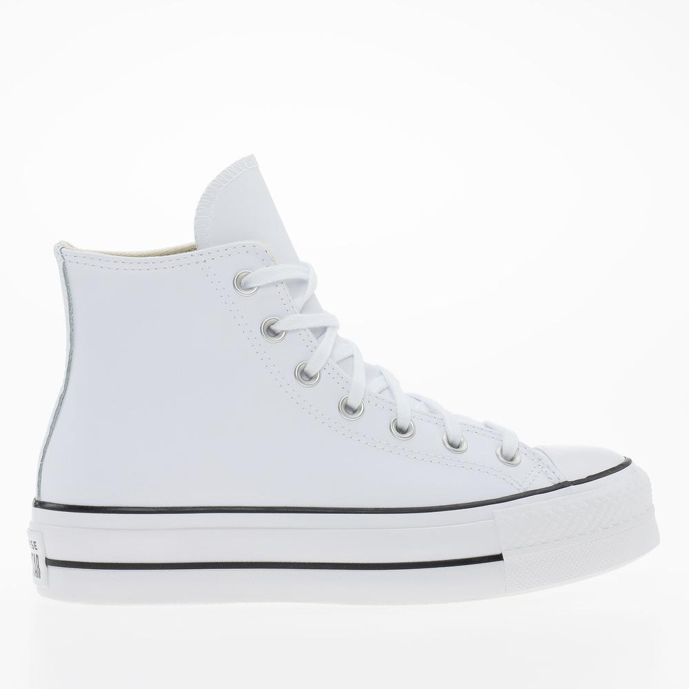 Boty Converse Chuck Taylor All Star Lift Platform Leather 561676C - bílé