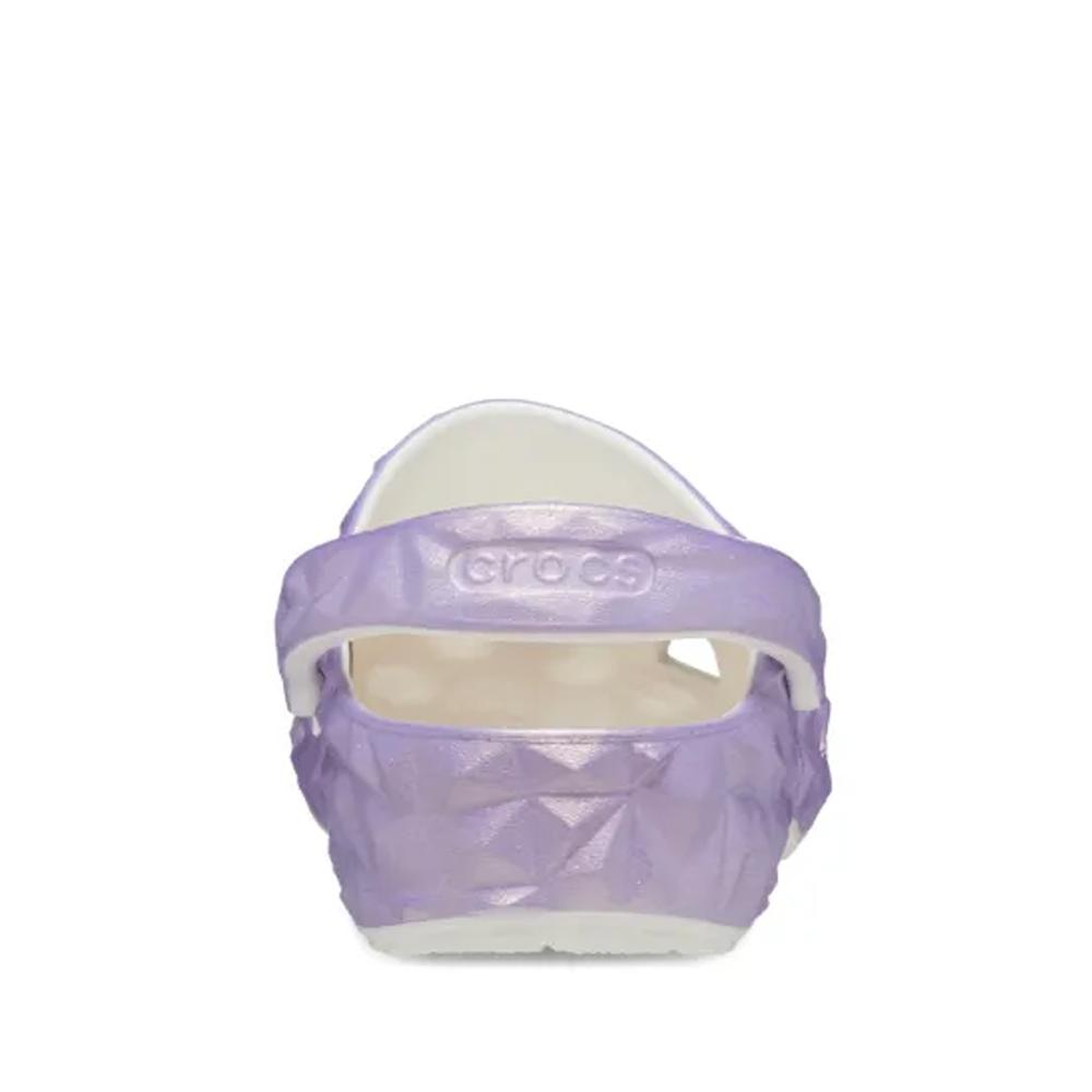 Žabky Crocs Classic Iridescent Geometric Clog 209841-100 - fialové