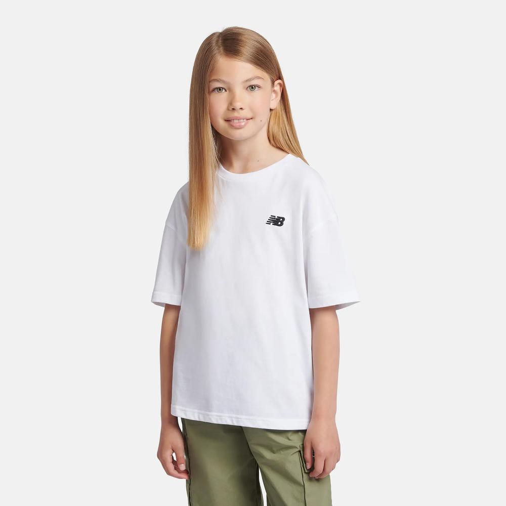 Tričko dětské New Balance LAKG0001BWE - bílé