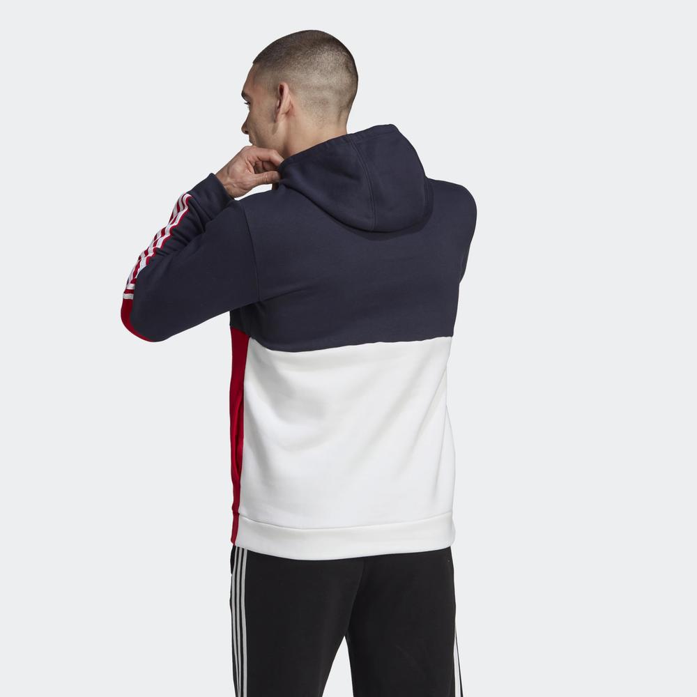 Mikina adidas Essentials Colorblock Fleece Hoodie HL1983 - různobarevné