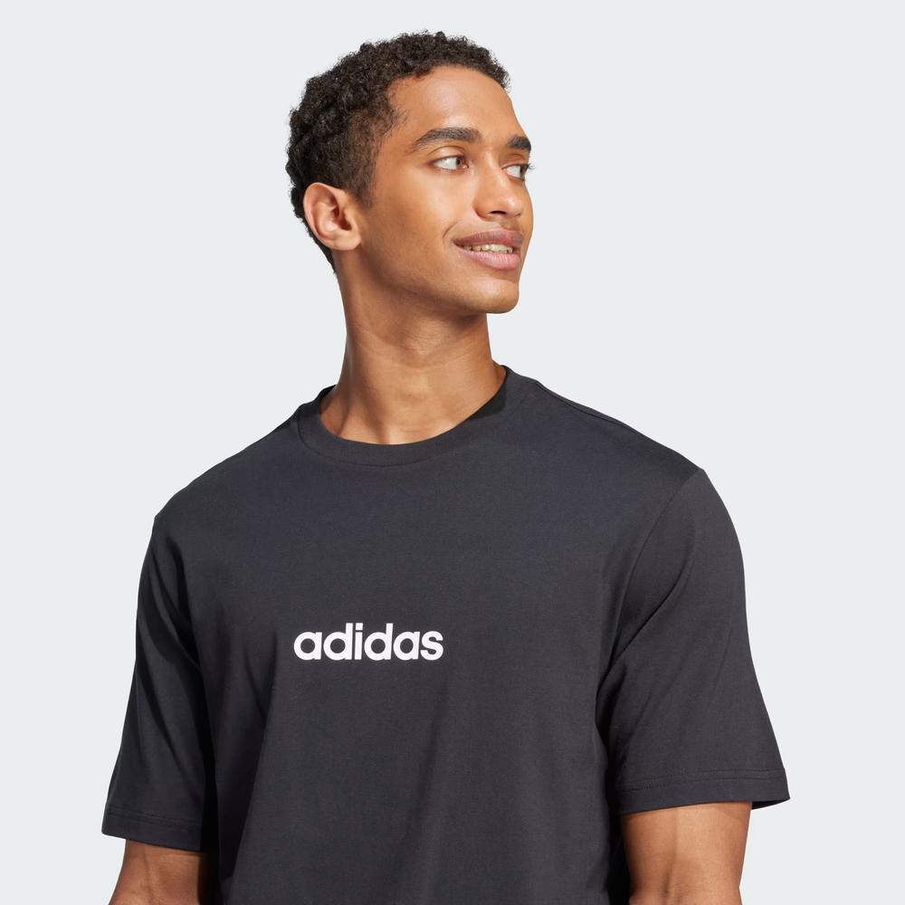 Tričko pánské adidas Sportswear Essentials Linear Single JE8993 - černé