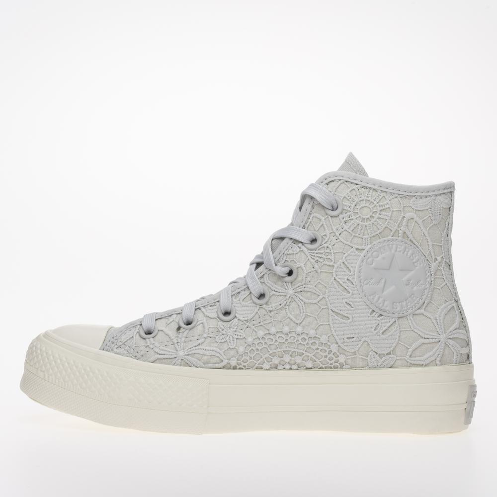 Boty Converse Chuck Taylor All Star Lift Platform Butterflies A07538C - šedivé