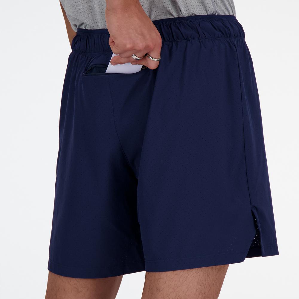 Pánské šortky New Balance MS41283NNY - tmavě modrě