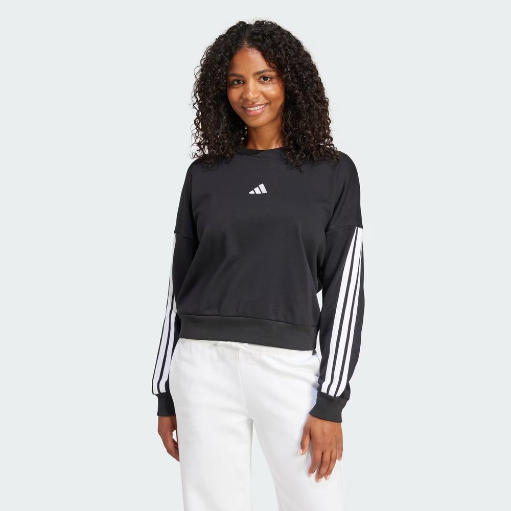 Dámská mikina adidas Sportswear Essentials 3-Stripes French Terry JE0016 - černé