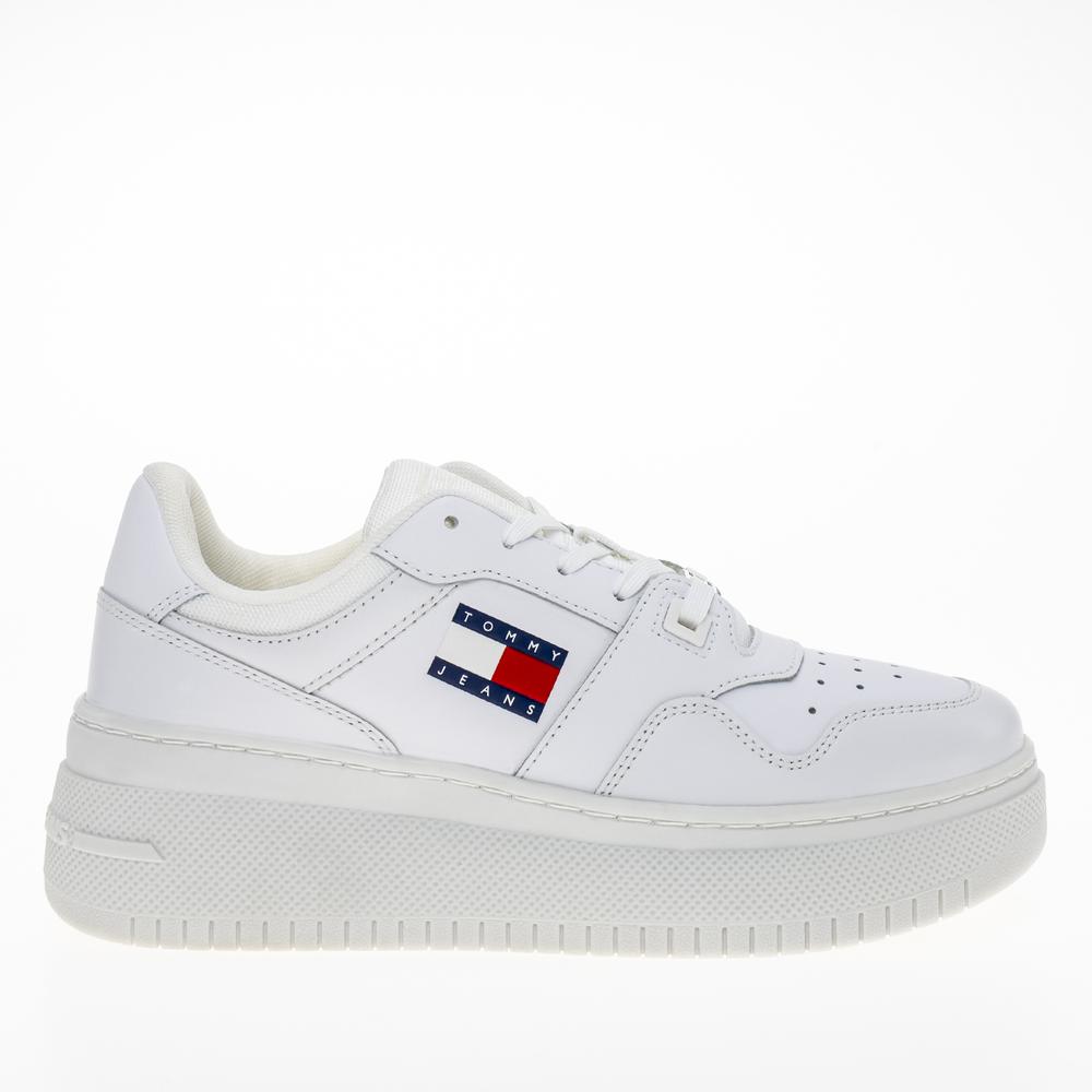 Boty Tommy Hilfiger TJW Retro Basket Flatform Ess EN0EN02506-YBS - bílé