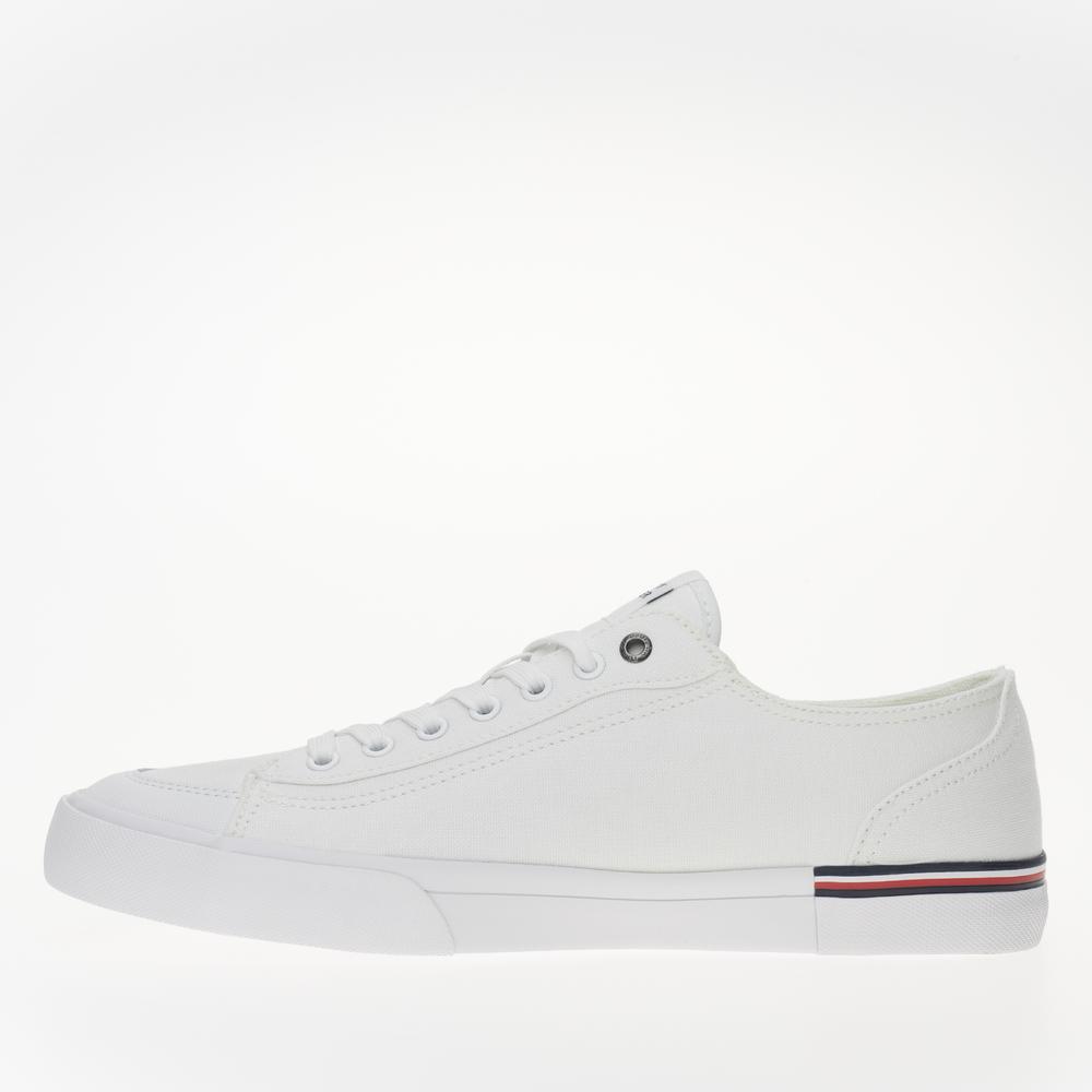Boty Tommy Hilfiger Corporate Vulc Canvas FM0FM04954-YBS - bílé
